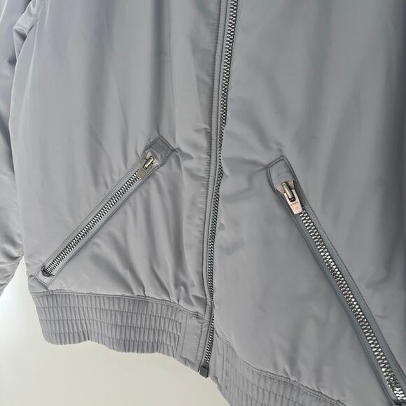 Athleta Northstar PrimaLoft Light Blue Bomber Jacket Size Small - Picture 7 of 8